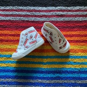 Vintage New In Box CHM Co. Kids Kansas City Chiefs Baby Shoes Size 4 9-12 month